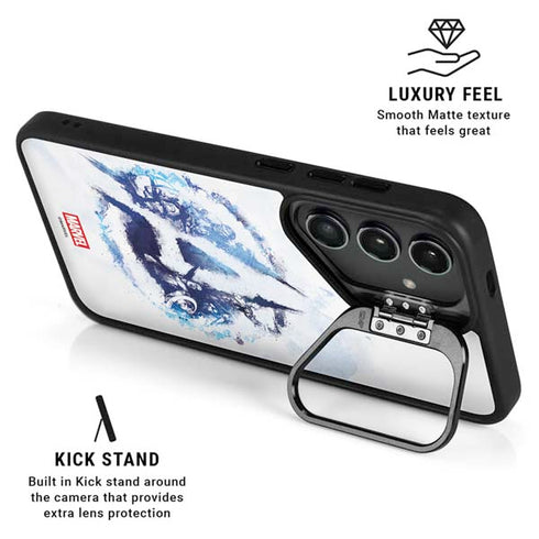 Marvel Avengers Blue Logo Galaxy S25 Ultra Kickstand Case